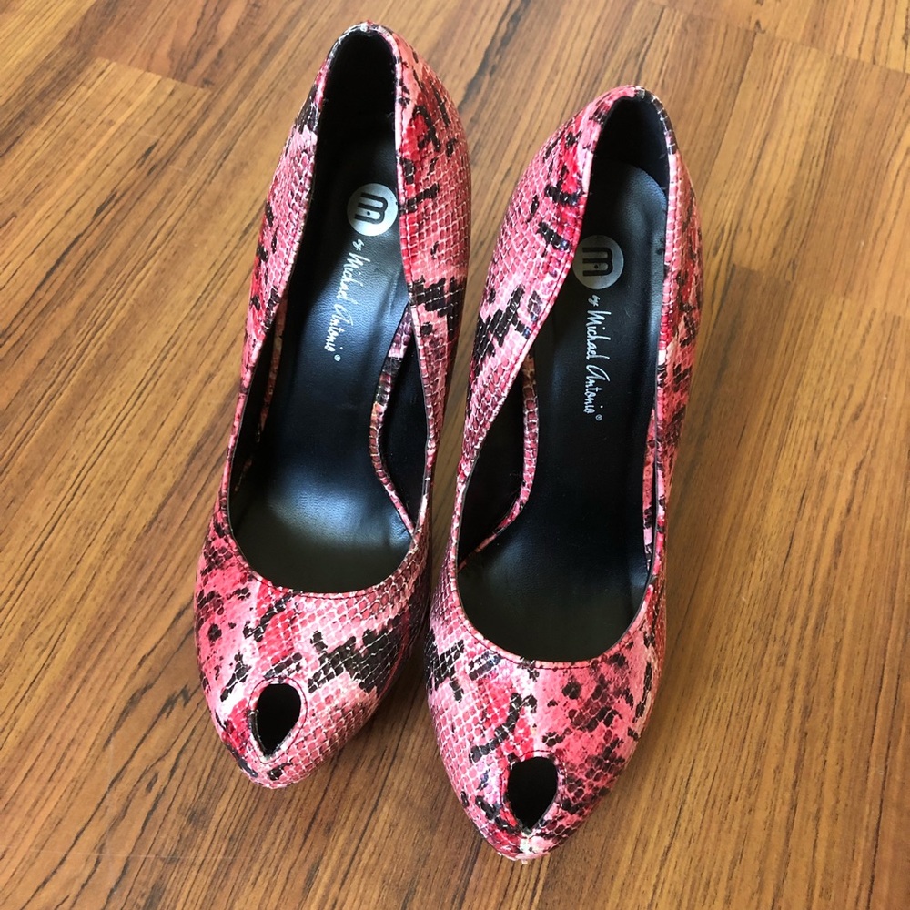 Snakeskin Michael Antonio Heels.